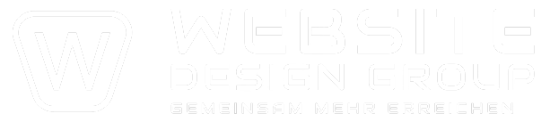 Website Design Group Logo Weiß